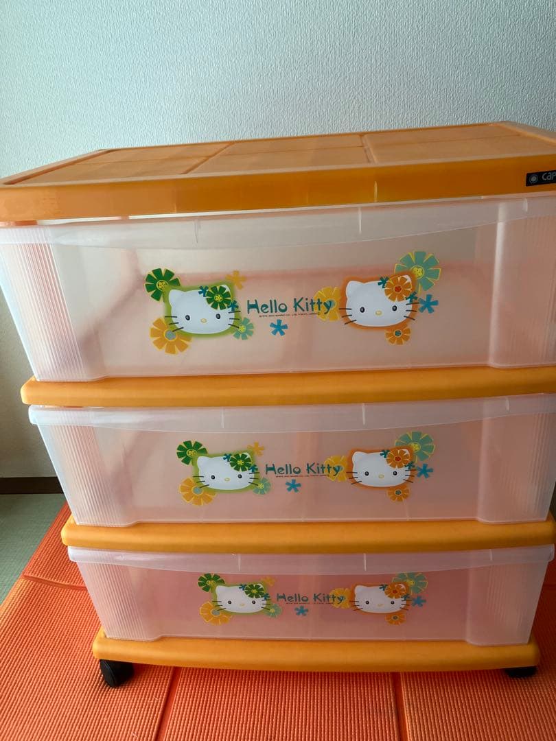 ハローキティ 収納ケース3段