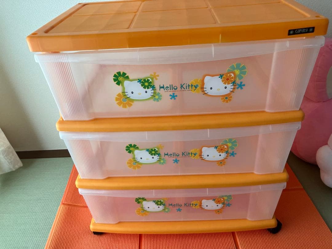 ハローキティ 収納ケース3段