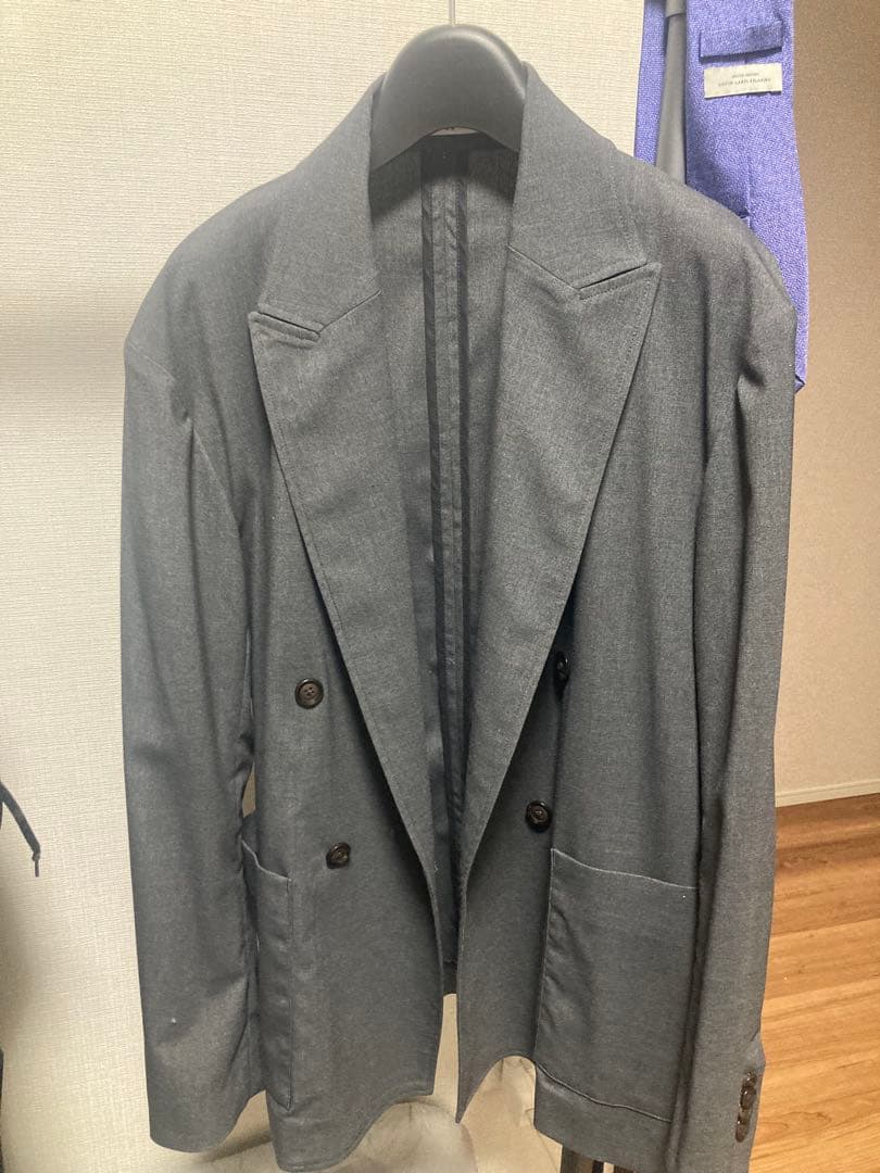 【maaz11421】So ダブルジャケット　グレー