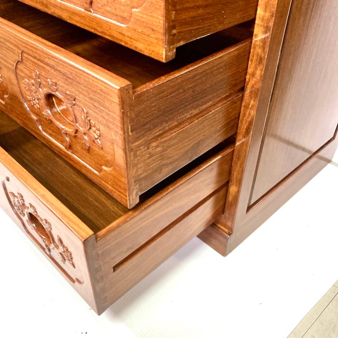 【美品】無垢材 タンス 箪笥 木製6段 引き出し 収納