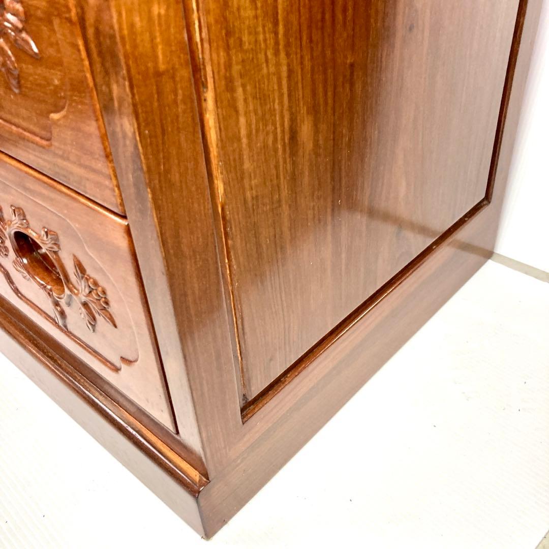 【美品】無垢材 タンス 箪笥 木製6段 引き出し 収納