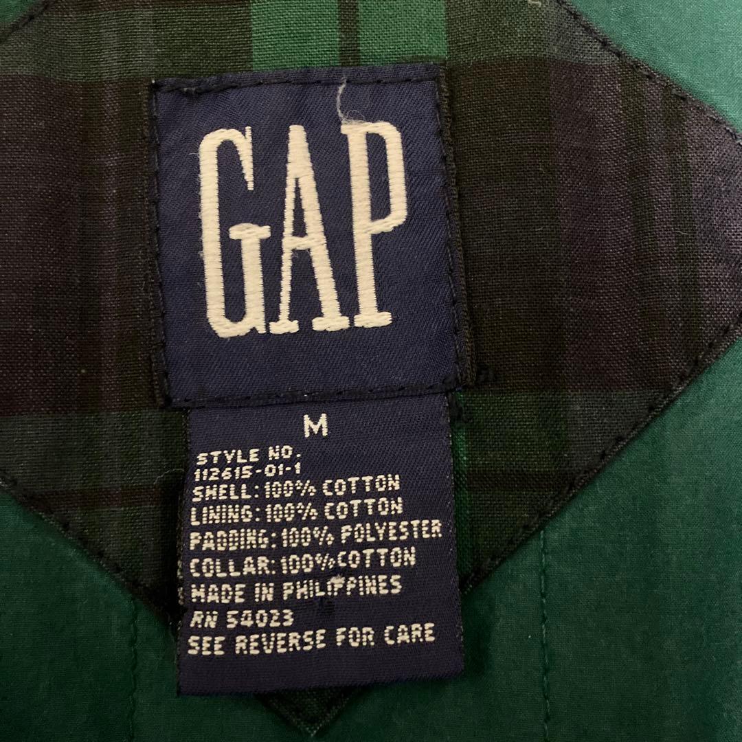 Old Gap ブラックウォッチカバーオール M