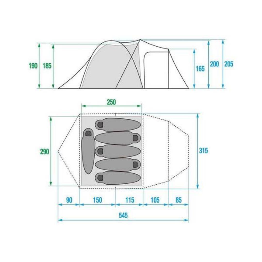 The North Faceノースフェイス・ランダー6 ・2ルームテント☆未使用