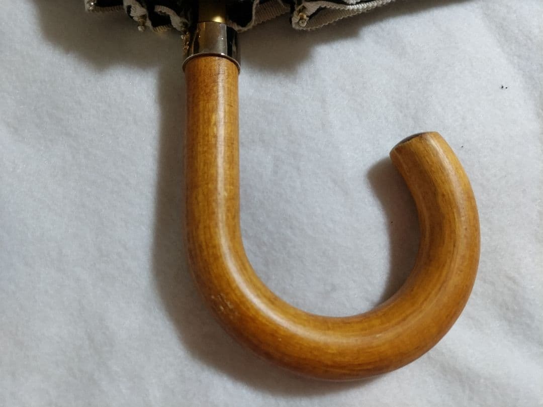 アシーナニューヨーク　日傘　　晴雨兼用　ボーダー　黒　傘