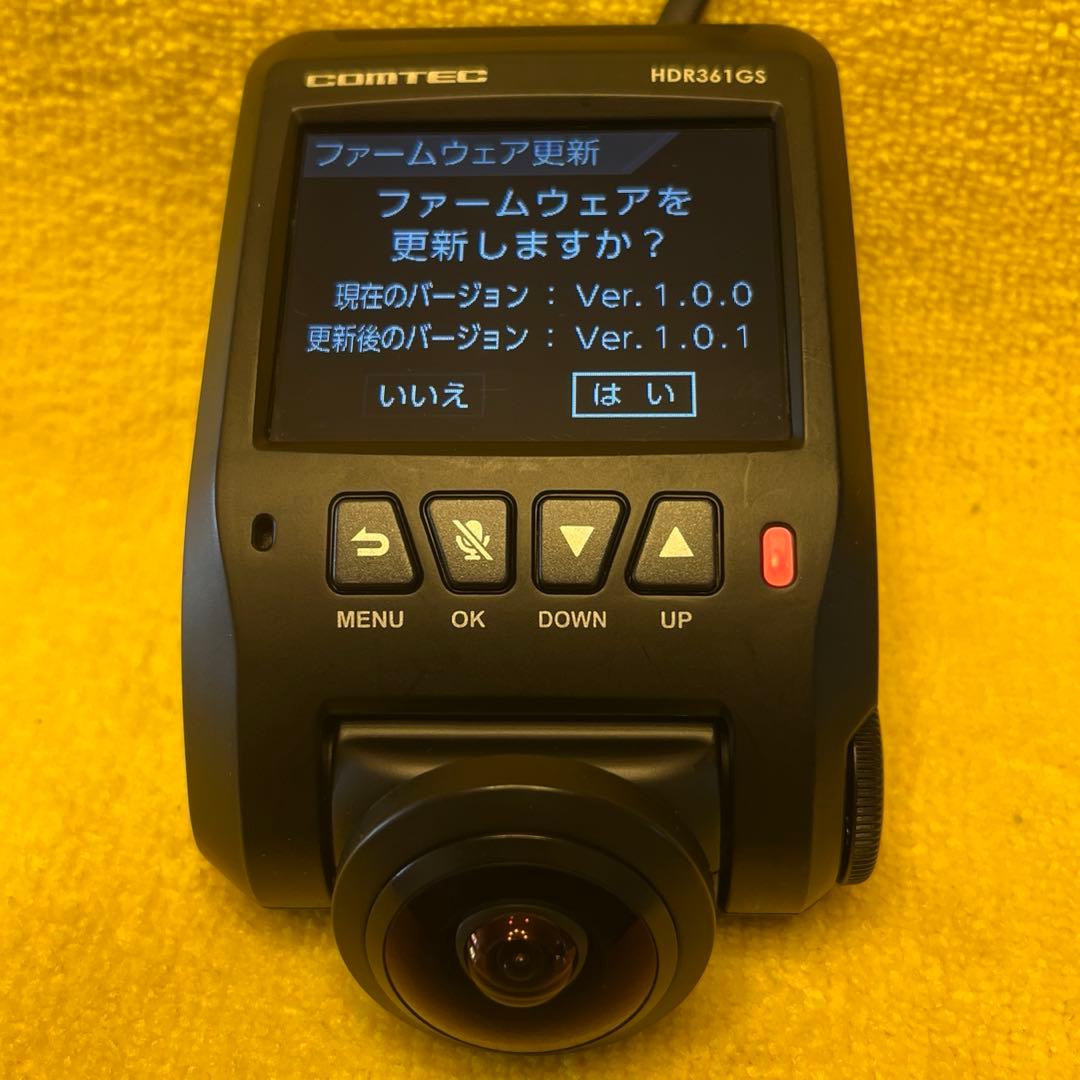 ☆整備品☆電池交換☆駐車監視コード　コムテックドライブレコーダーHDR361GS