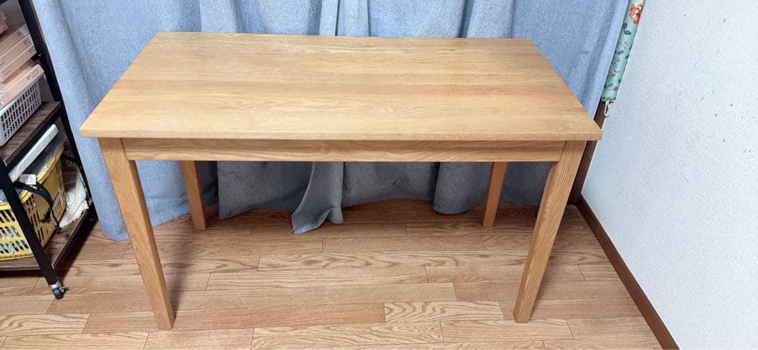 無印良品/MUJI オーク材 110cm デスク 引出付き