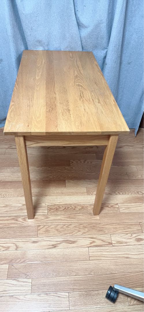 無印良品/MUJI オーク材 110cm デスク 引出付き