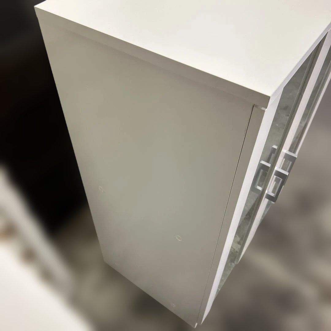 ★たのメル便無料★ニトリ 食器棚 キャビネット フォルムN 白