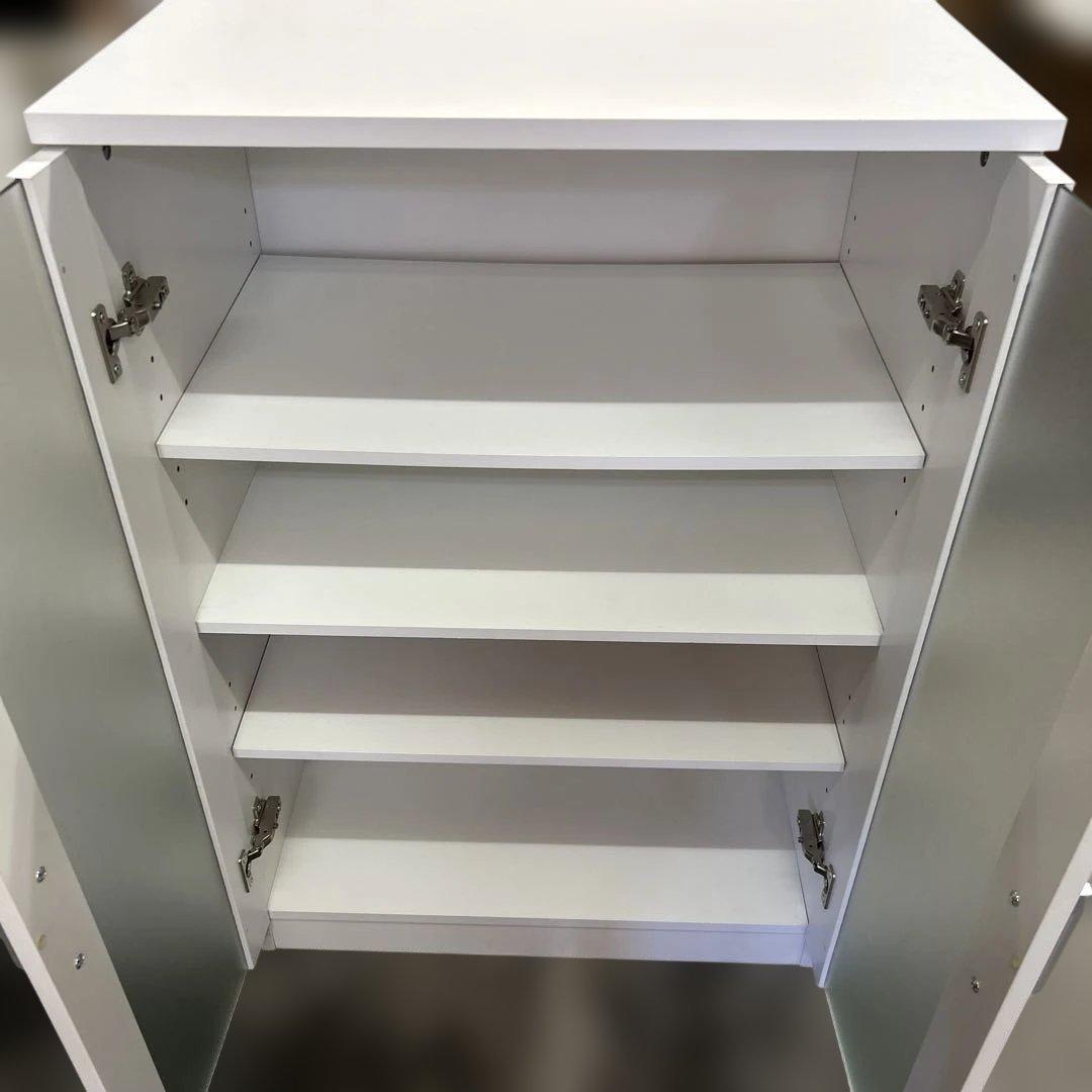 ★たのメル便無料★ニトリ 食器棚 キャビネット フォルムN 白