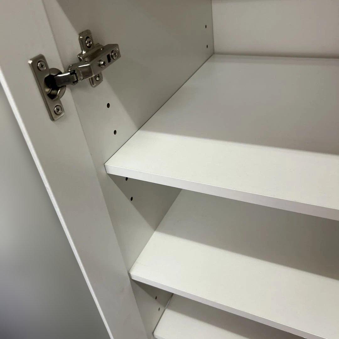 ★たのメル便無料★ニトリ 食器棚 キャビネット フォルムN 白