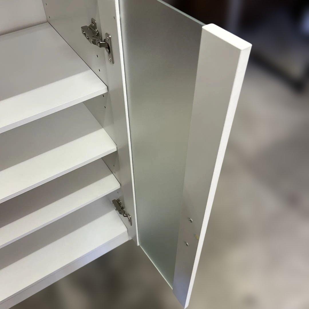 ★たのメル便無料★ニトリ 食器棚 キャビネット フォルムN 白