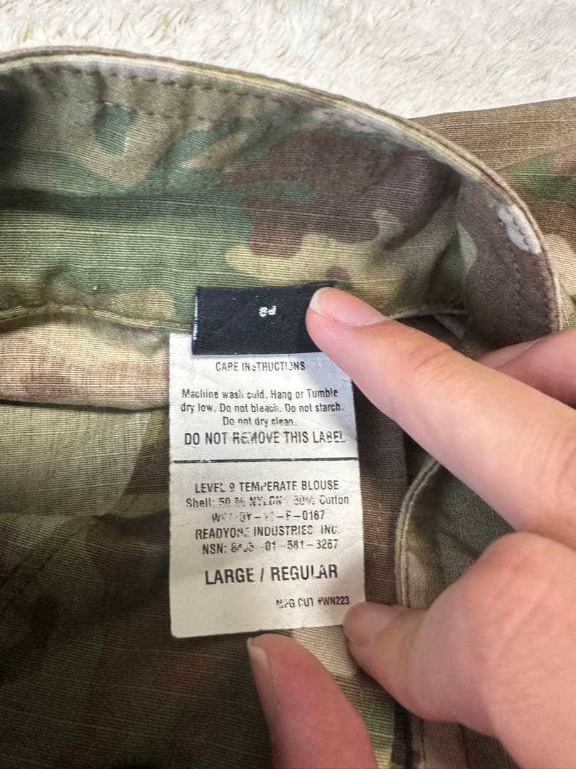 米軍実物 特殊部隊放出 Patagonia製Level9 パタゴニア　マルチカム