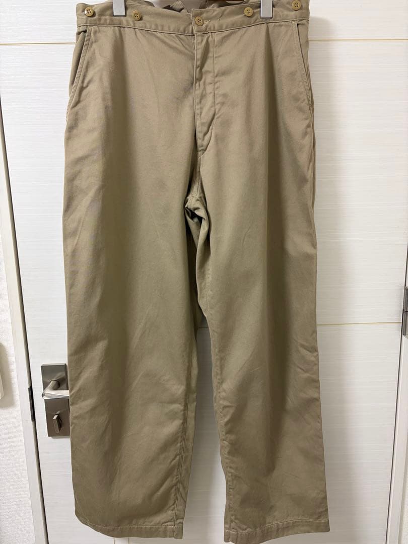 COMOLI コットンチノオーバーパンツ 2