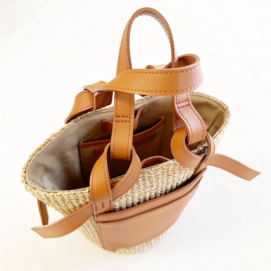 極美品✨ヴィオラドーロ かごバッグ VIOLAd'ORO MIRO ミロ 本革