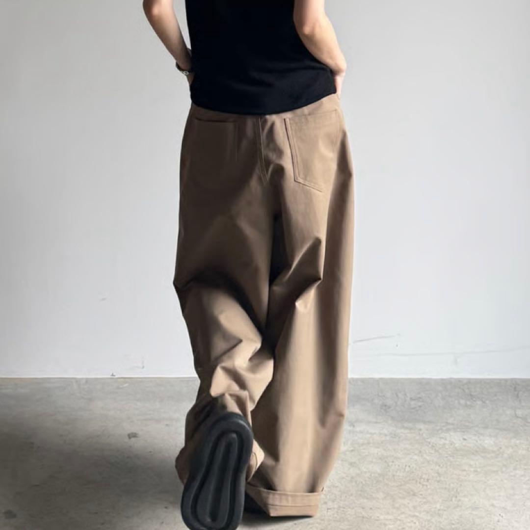 FASHIRU ブラウン チノパン Mサイズ