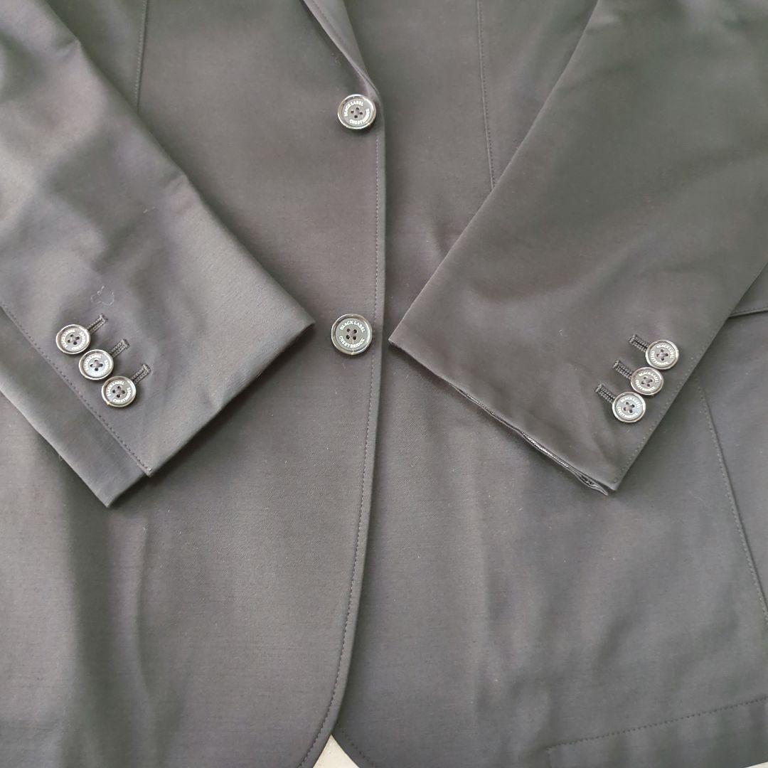 極美品ブラックレーベルクレストブリッジ テーラードジャケット 黒 洗える L