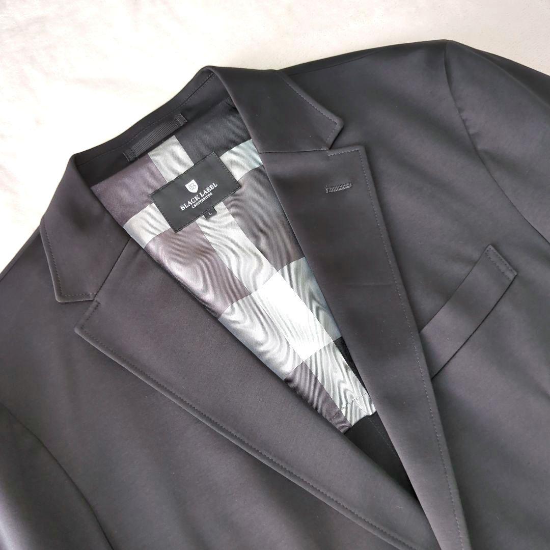 極美品ブラックレーベルクレストブリッジ テーラードジャケット 黒 洗える L