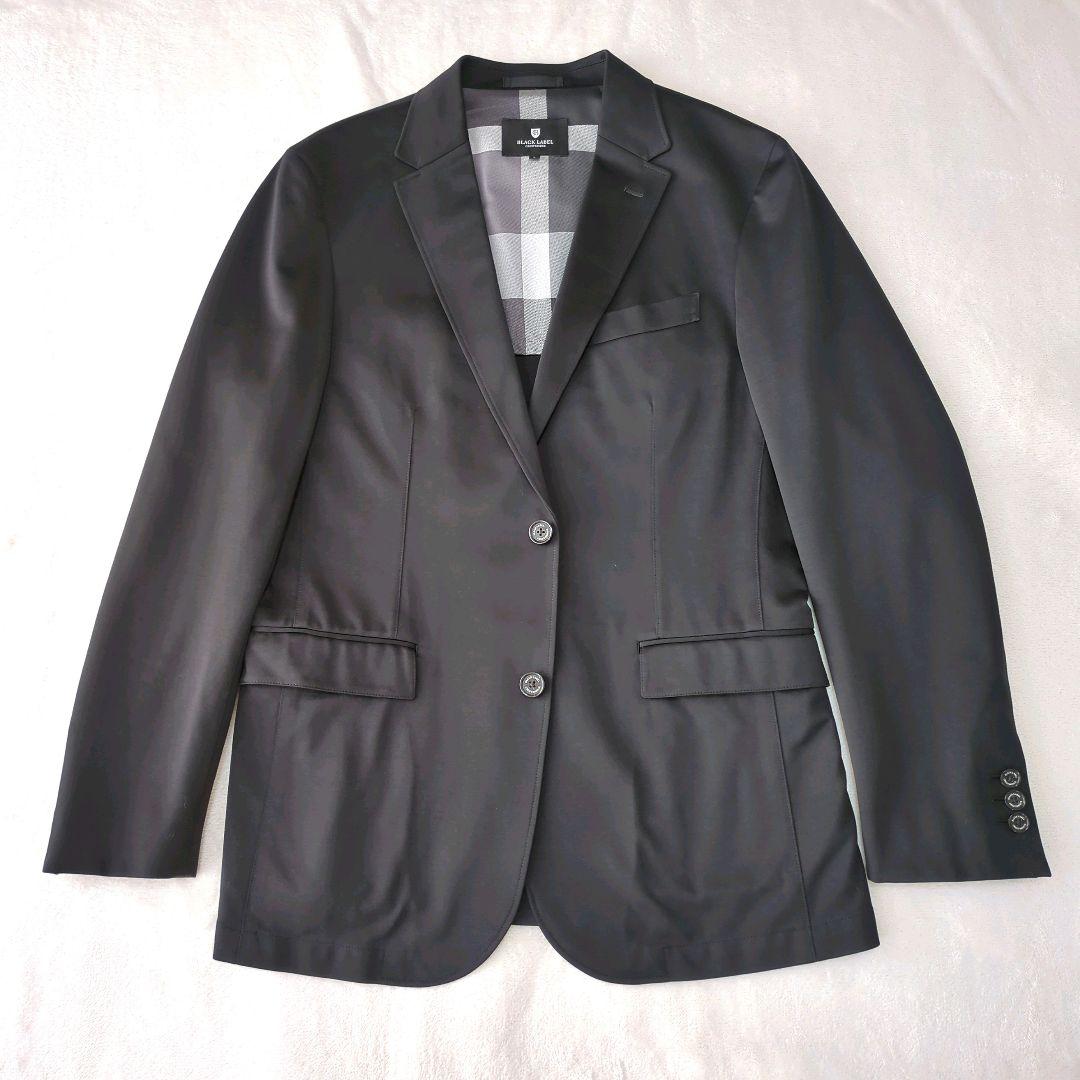極美品ブラックレーベルクレストブリッジ テーラードジャケット 黒 洗える L