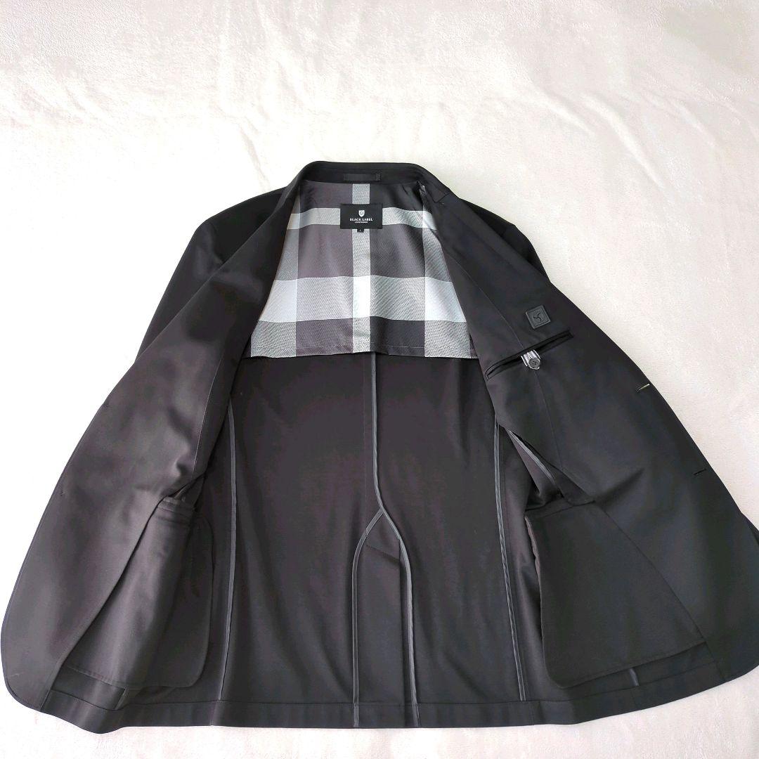 極美品ブラックレーベルクレストブリッジ テーラードジャケット 黒 洗える L