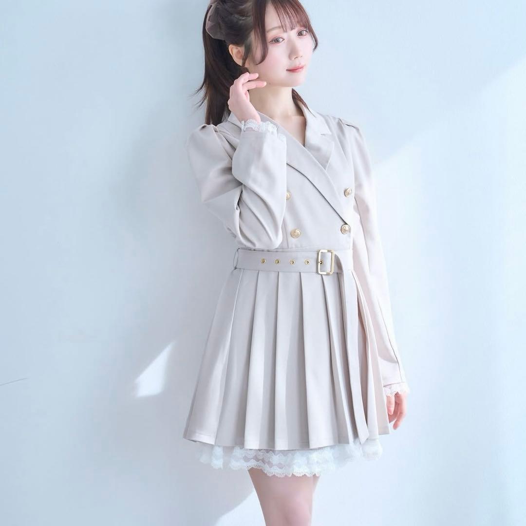 ロゼミューズ ワンピースtailored jk pleated skirt op
