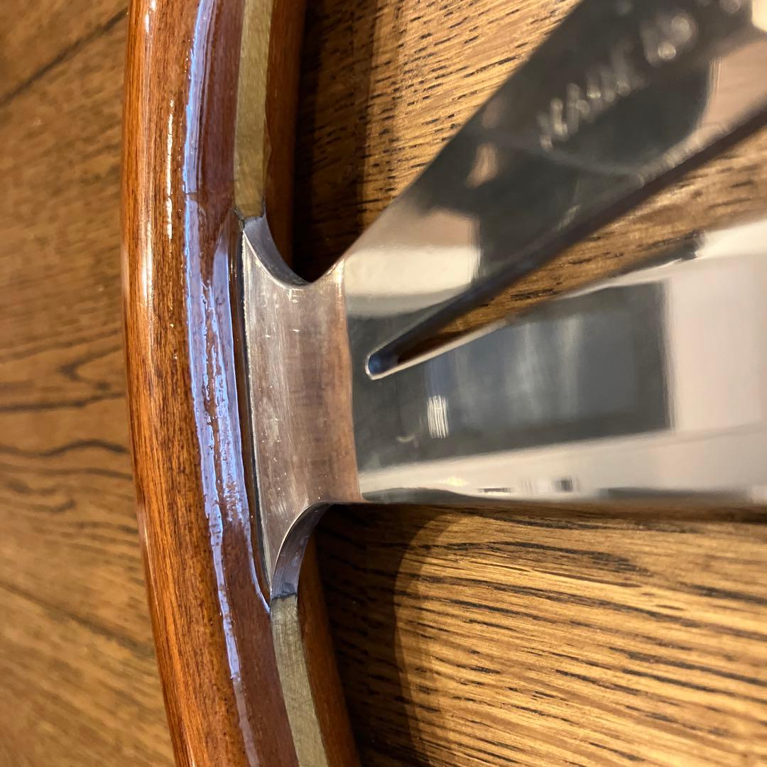 ナルディ　ウッドステアリング　サイドスポーク　36パイ