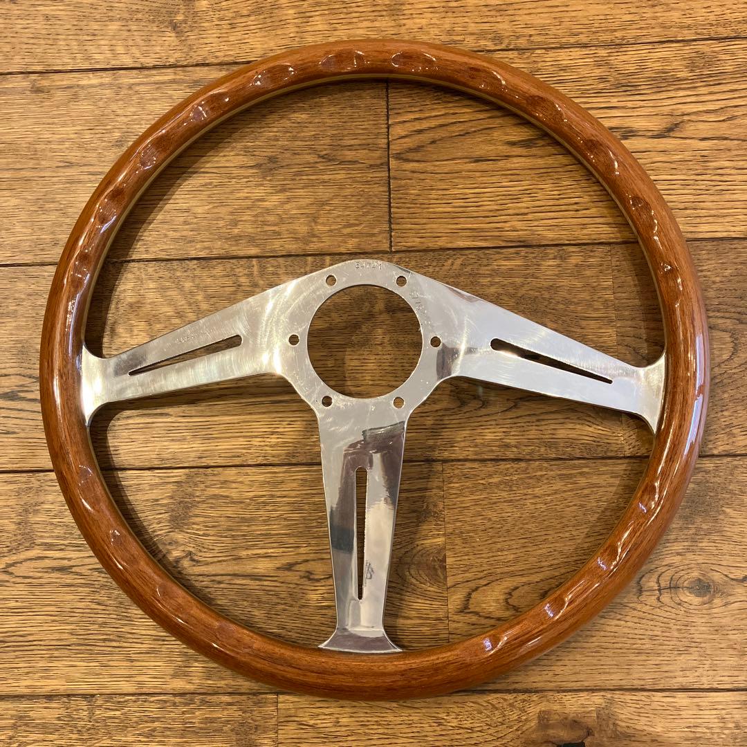 ナルディ　ウッドステアリング　サイドスポーク　36パイ