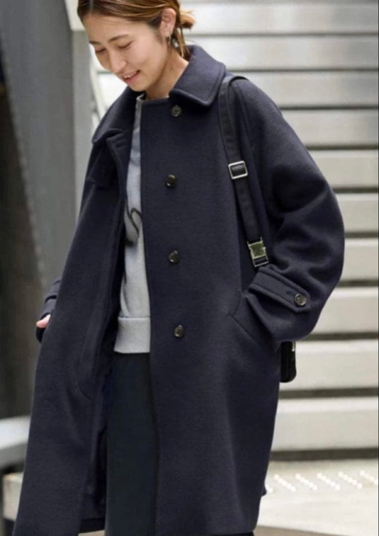 新品　●新春セール●フレームワーク　ラムウールMIXシャルムバルカラーコート36