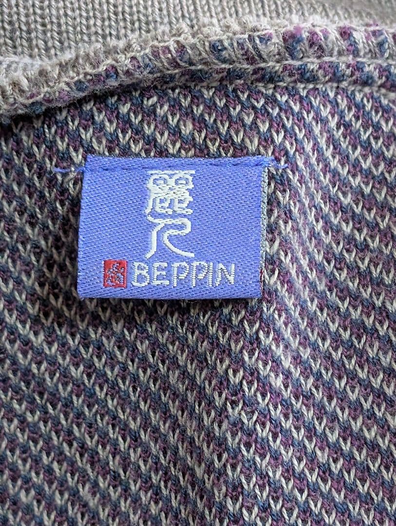 倭物やカヤ・グレー花柄五分袖チュニック&もんぺパンツ