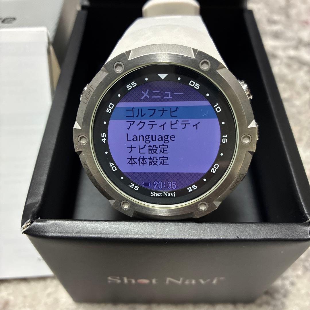 ShotNavi W1 Evolve ゴルフGPSウォッチ白