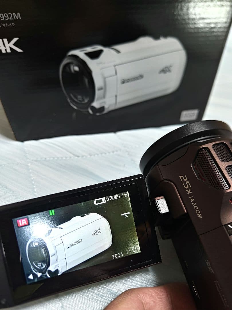 美品　バッテリー未使用　Panasonic HC-VX992M 長期保証あり