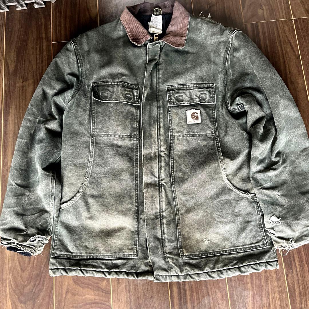 カーハート　コート【希少モスグリーン】【トラディショナルジャケット】 フェード