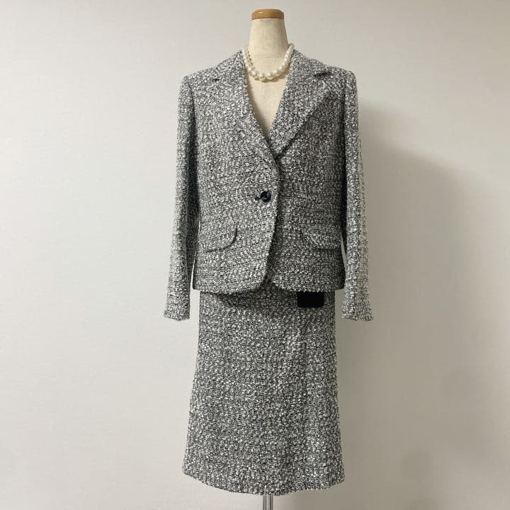 新品タグ付き❤︎訳あり品　J&R ツイードスカートスーツ　F 日本製