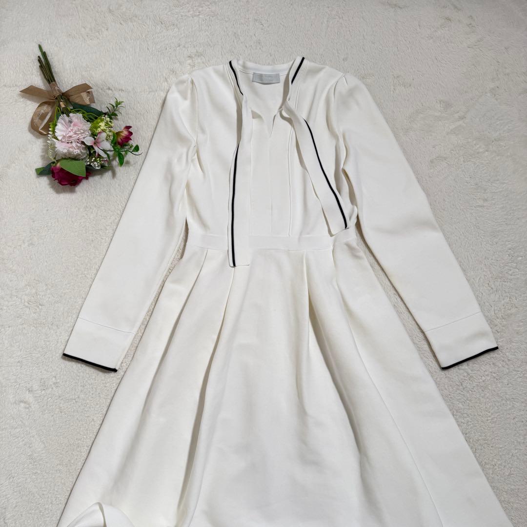 美品　セルフォード ボウタイ　ニットワンピース Aライン　2023年