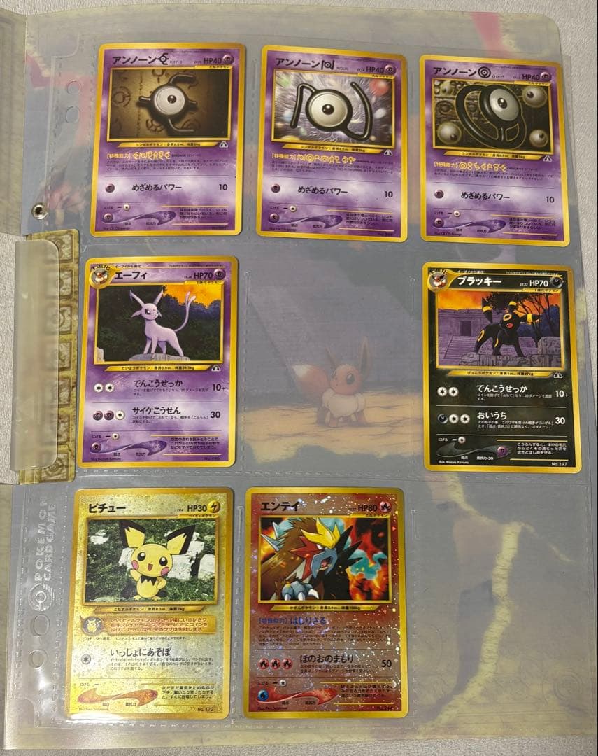 ポケモンカードNEO プレミアムファイル2 (イーブイ、リザードン欠品)