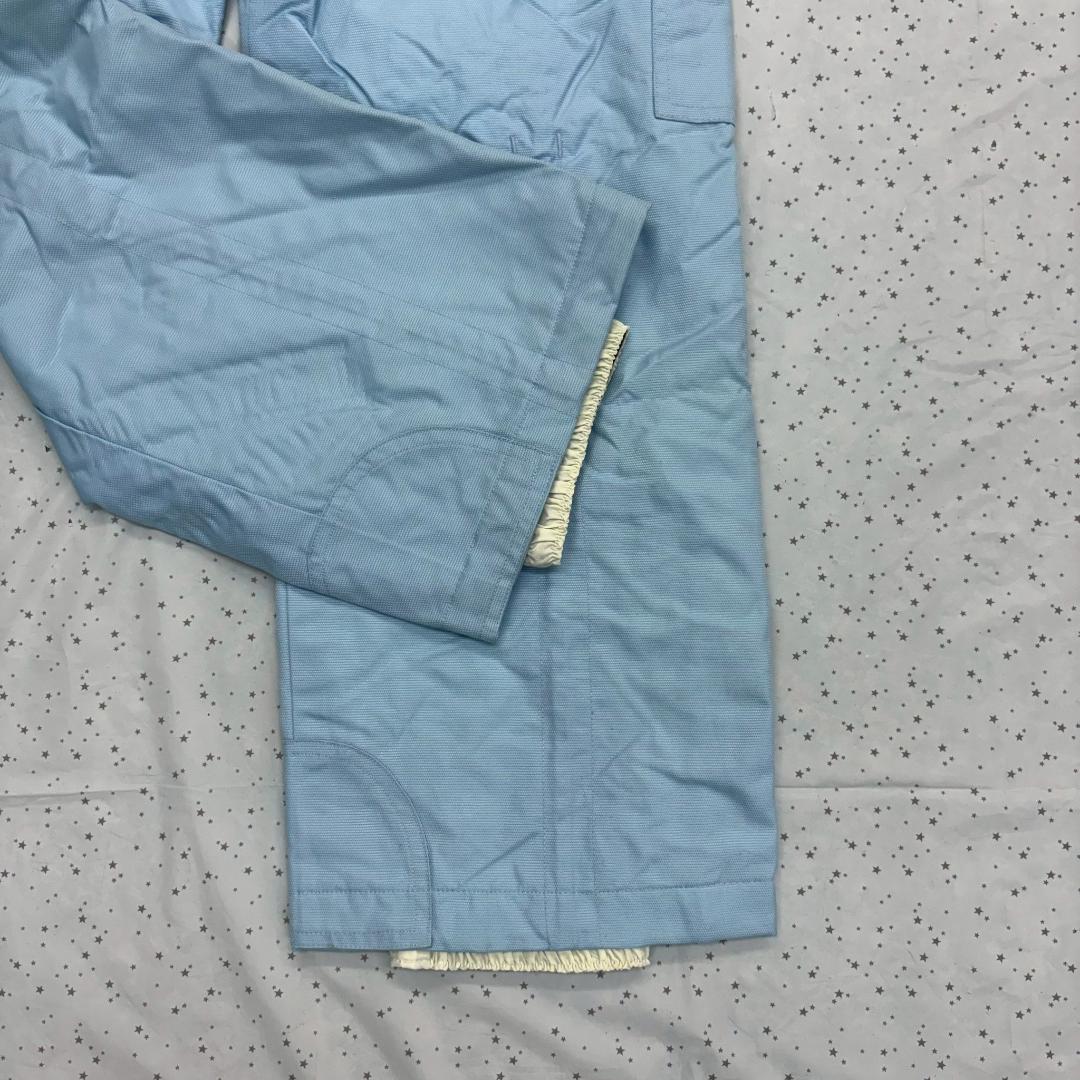 【新品未使用】チャンピオン キッズ スキーウェア 130 上下 紺 水色 レトロ