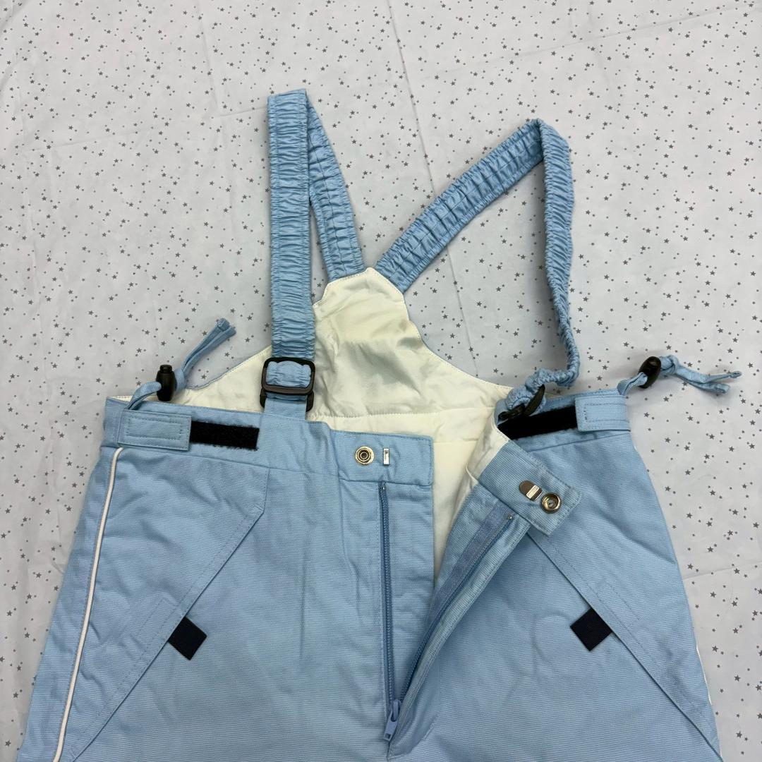 【新品未使用】チャンピオン キッズ スキーウェア 130 上下 紺 水色 レトロ