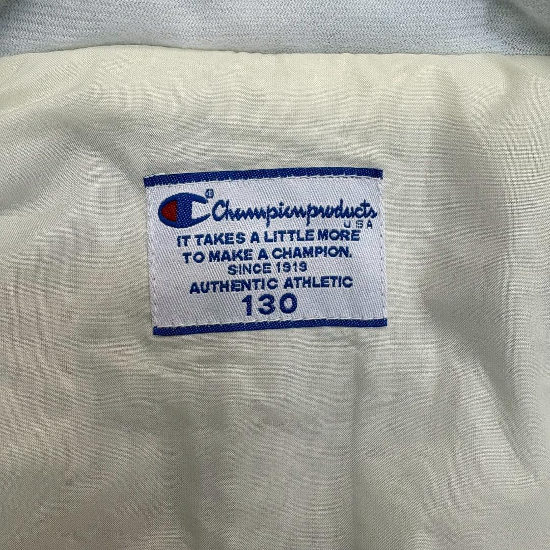 【新品未使用】チャンピオン キッズ スキーウェア 130 上下 紺 水色 レトロ