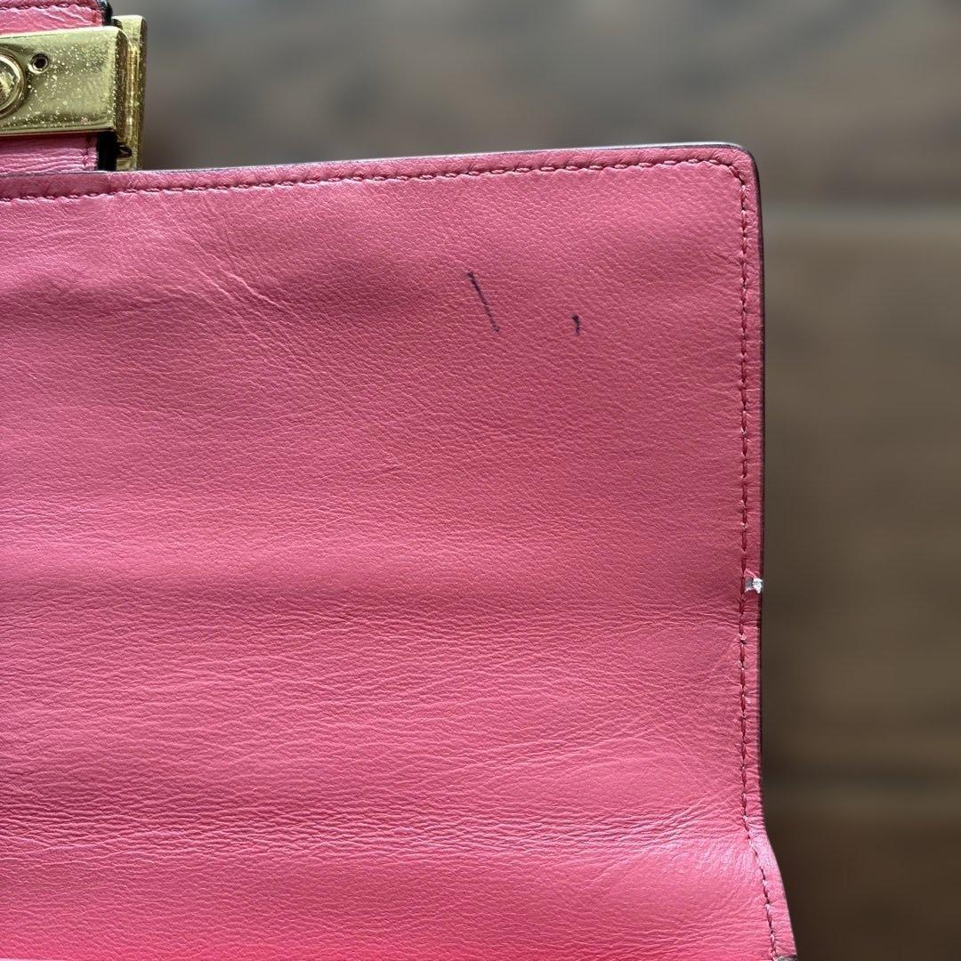 FENDI ピンクレザー 長財布　箱付き