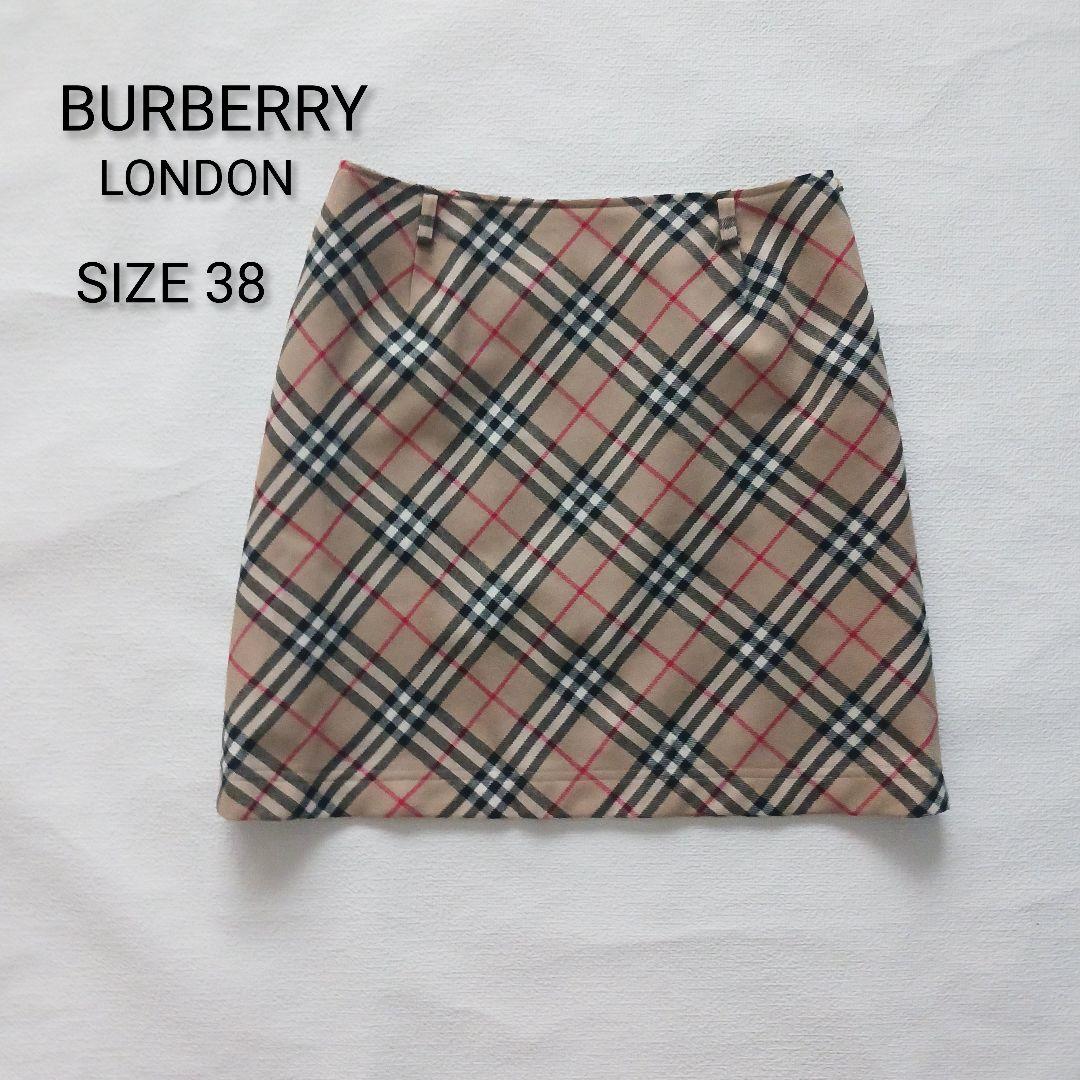バーバリー ミニスカート タイトスカート ノバチェック サイズ38
