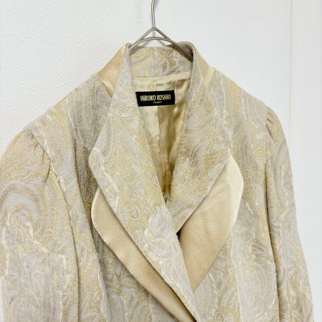 HIROKO KOSHINO テーラードジャケット　L ペイズリージャガード