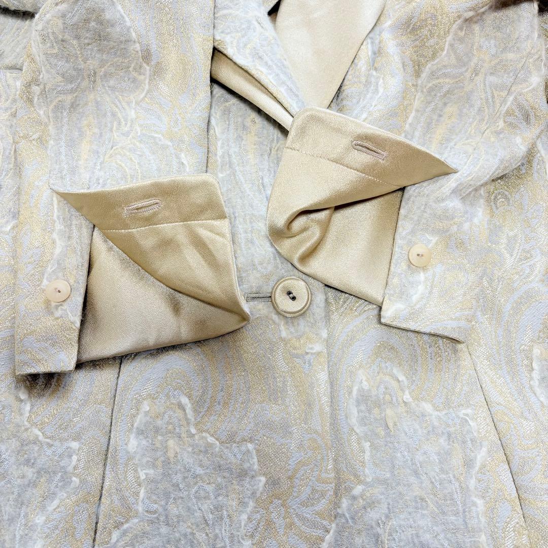 HIROKO KOSHINO テーラードジャケット　L ペイズリージャガード