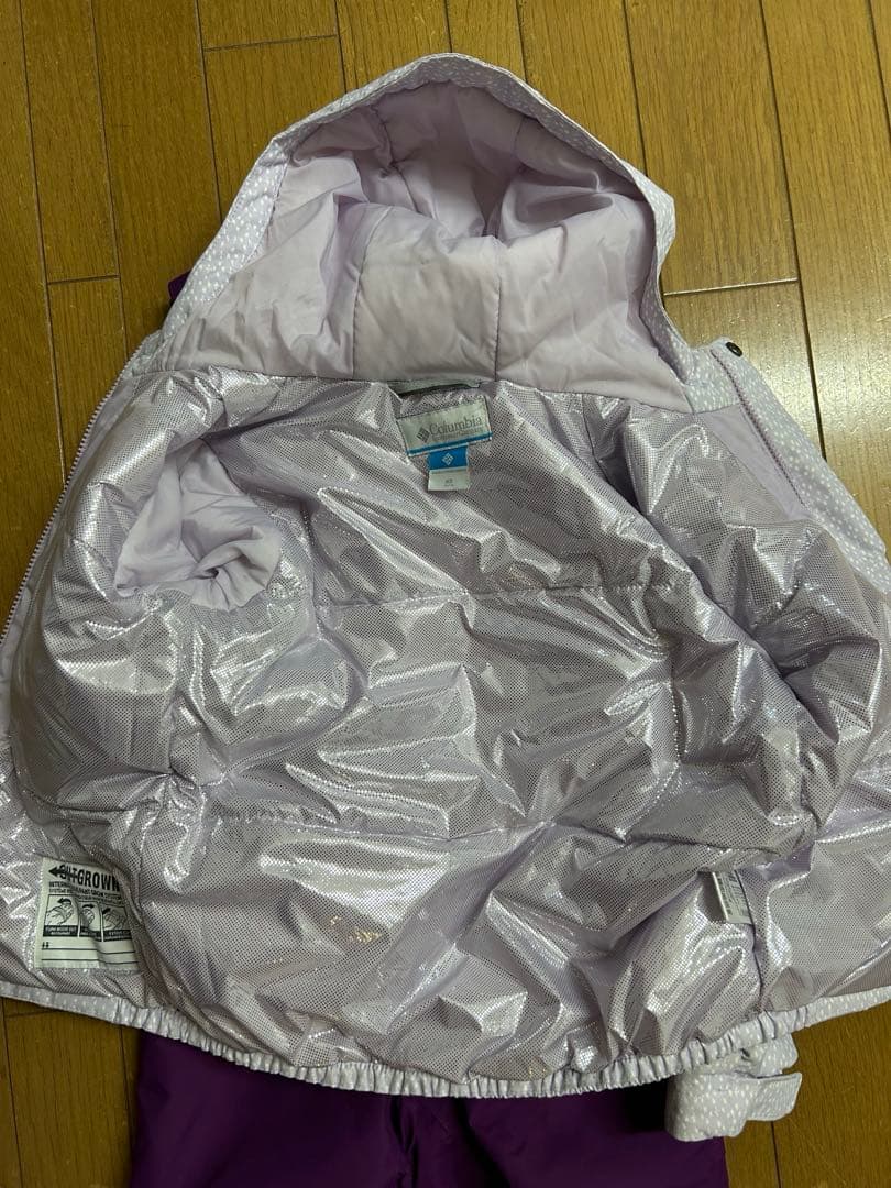 さくらちゃん コロンビア　スキーウェア　120andノースフェイスブーツ