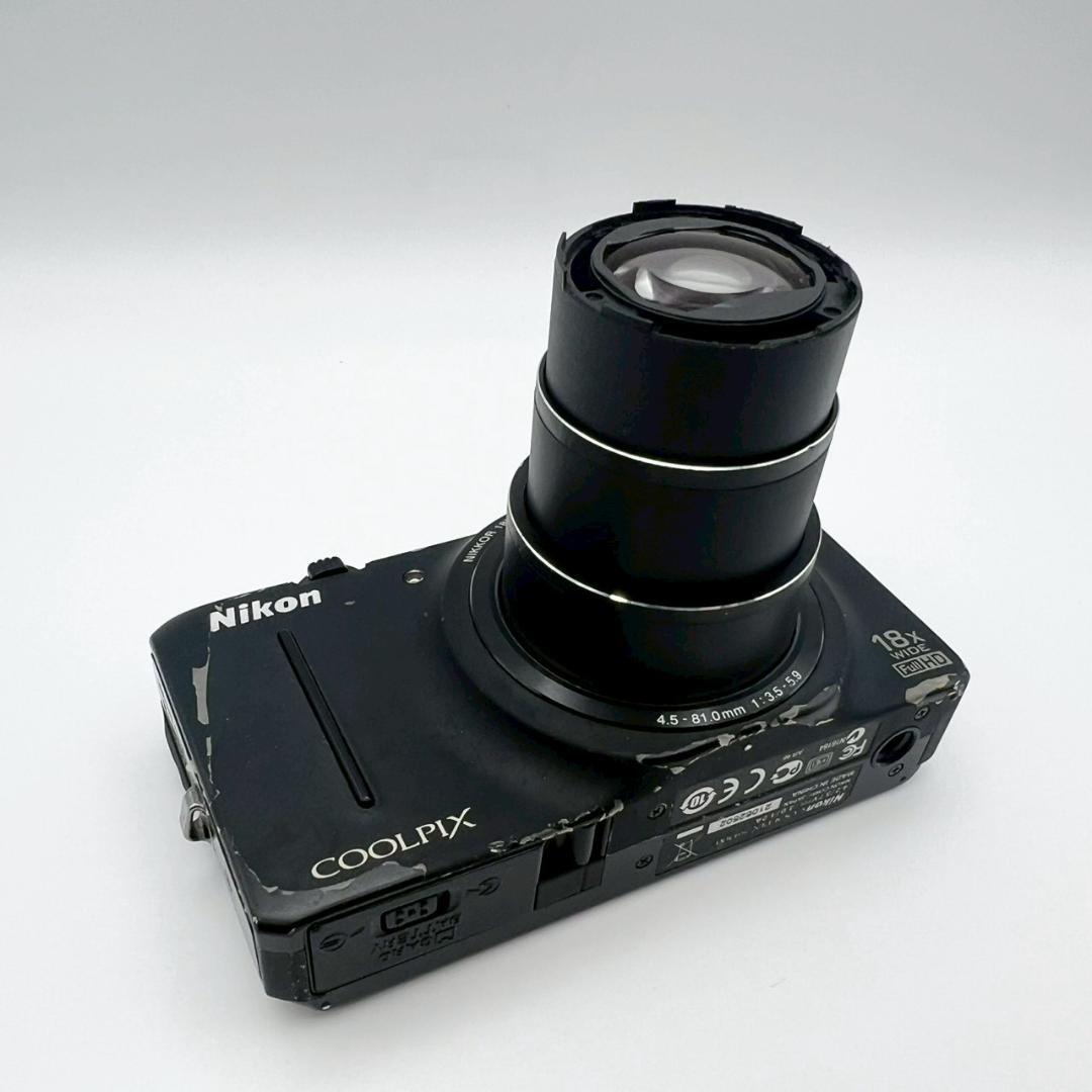 【動作品】Nikon COOLPIX S9300 コンデジ ブラック 動作確認済