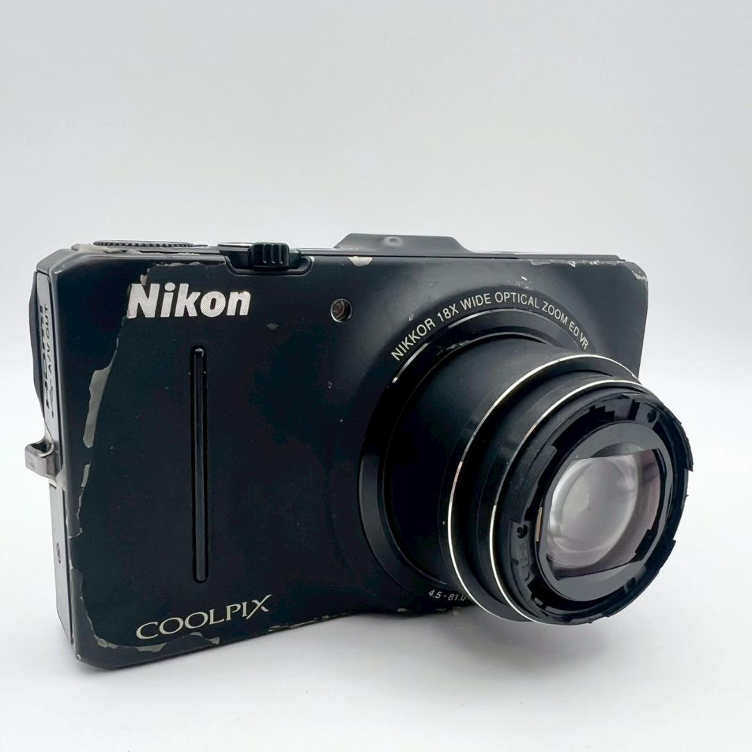 【動作品】Nikon COOLPIX S9300 コンデジ ブラック 動作確認済