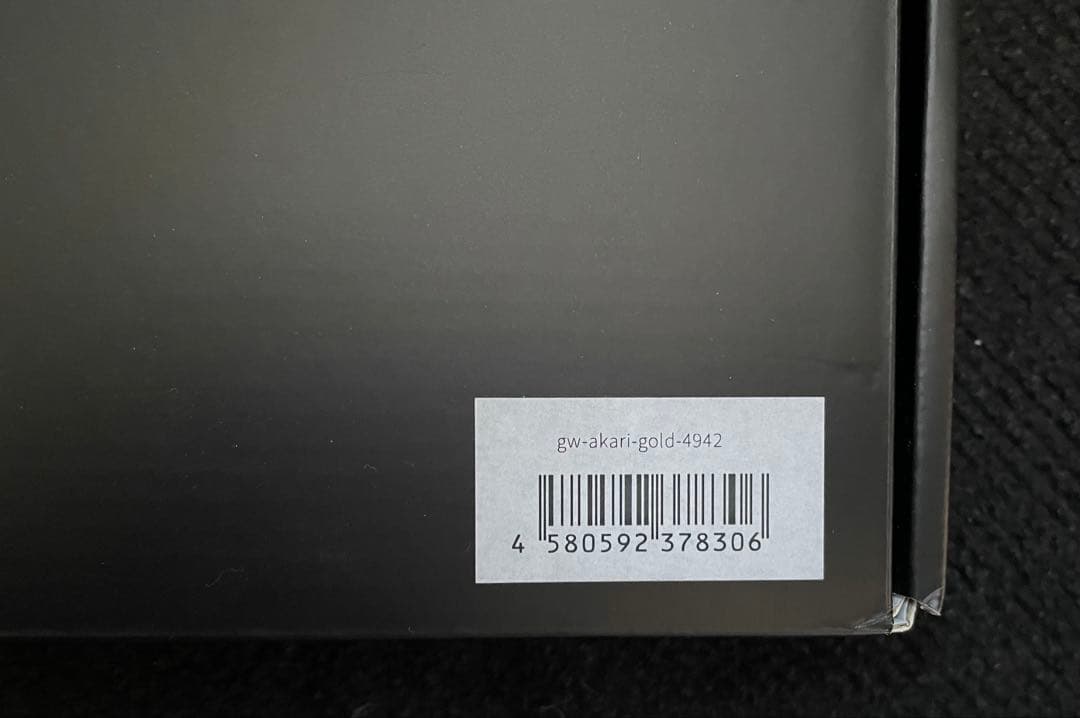 GLSSWRKS Akari Gold ガラスマウスパッド