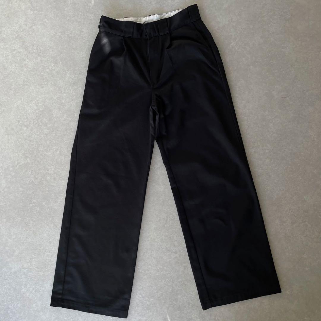 ok.soon×dickies ワイドチノパンツ (ブラック)