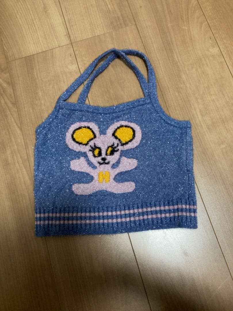 MOUSEジャカード キャミソール　ブルー