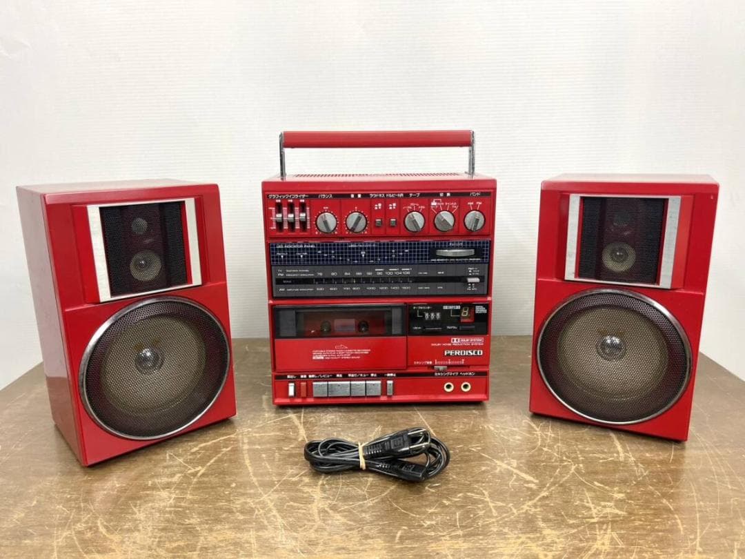 【PERDISCO】HITACHI 日立 TRK-9100 バブルラジカセ