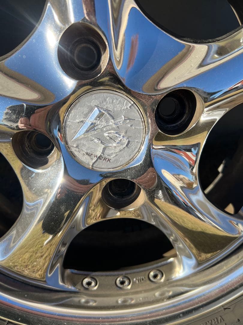 とかとかとーか　WORK VS-KF 14インチ クロームホイールセット