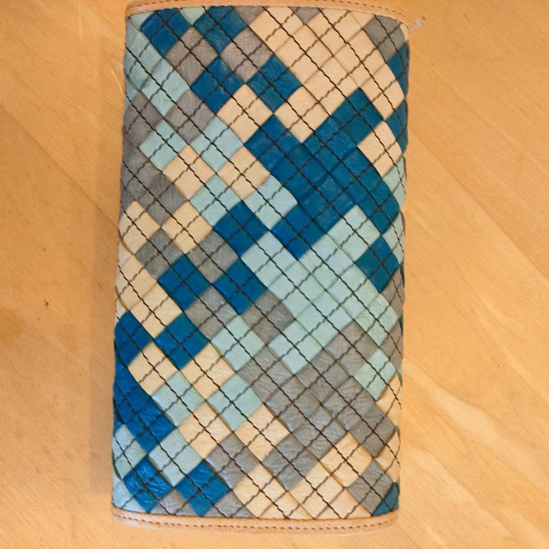 新品未使用 isolaギャルソン長財布　カリオカメッシュ三段錠　本革アイソラ財布